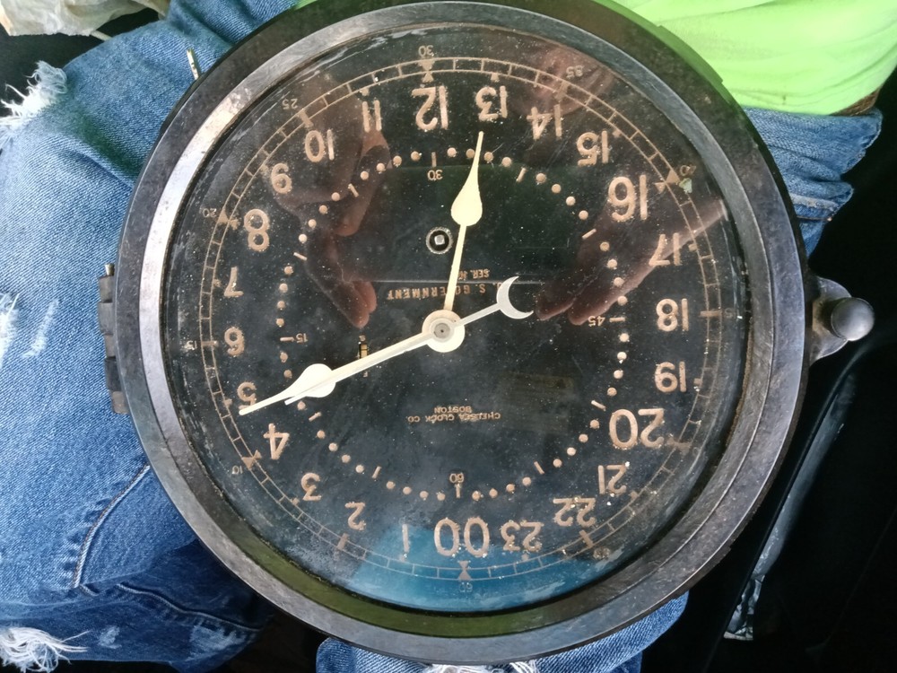 Chelsea Clock Co. Boston U.S. Navy Clock
