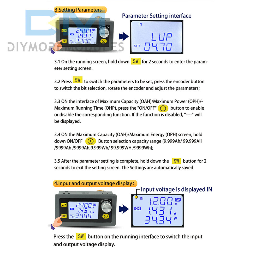 Adjustable CNC Regulated Power Supply Module Constant Volt&Current DC Step-down