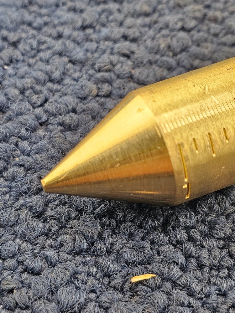 Lufkin 590GM: Solid Brass Plumb Bob/ Tapered Point Tip