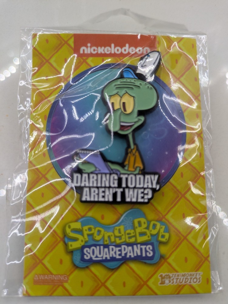 Squidward Daring Today Spongebob Enamel Pin Nickelodeon Universal Studios FL
