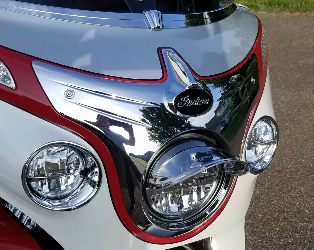 Indian Roadmaster/Chieftain Headlight Bezel Background Decal/Sticker/Emblem