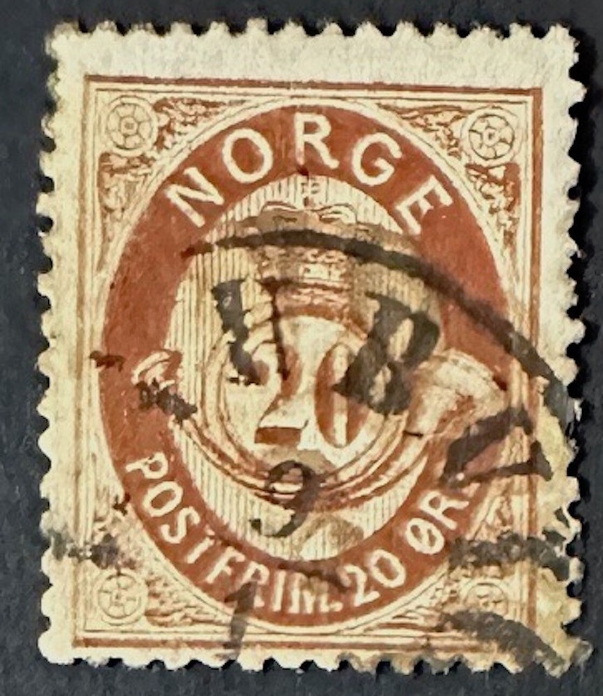 NORWAY 27 Very nice used POSTHORN Issue