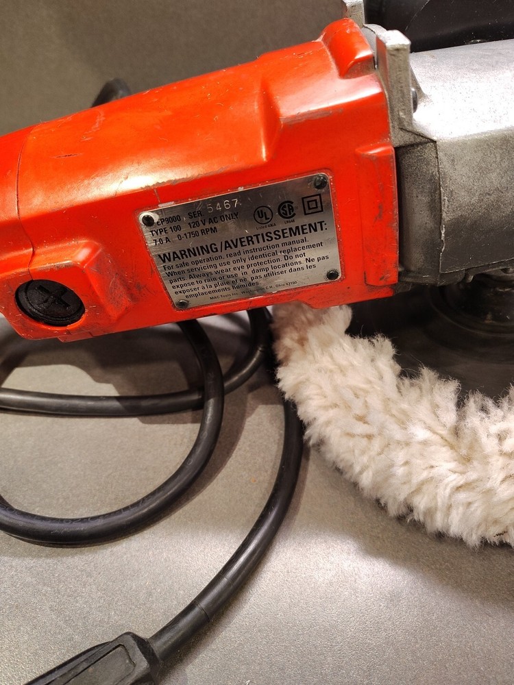 MAC TOOLS ELECTRICAL POLISHER and BUFFER CARS Ep9000 Read Description