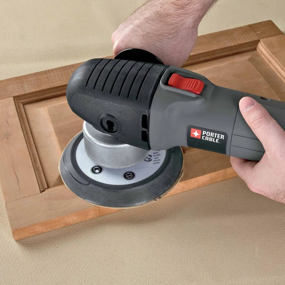 Porter Cable 7346SP 6" Variable Speed Random Orbit Sander PSA Pad + Polish Pad
