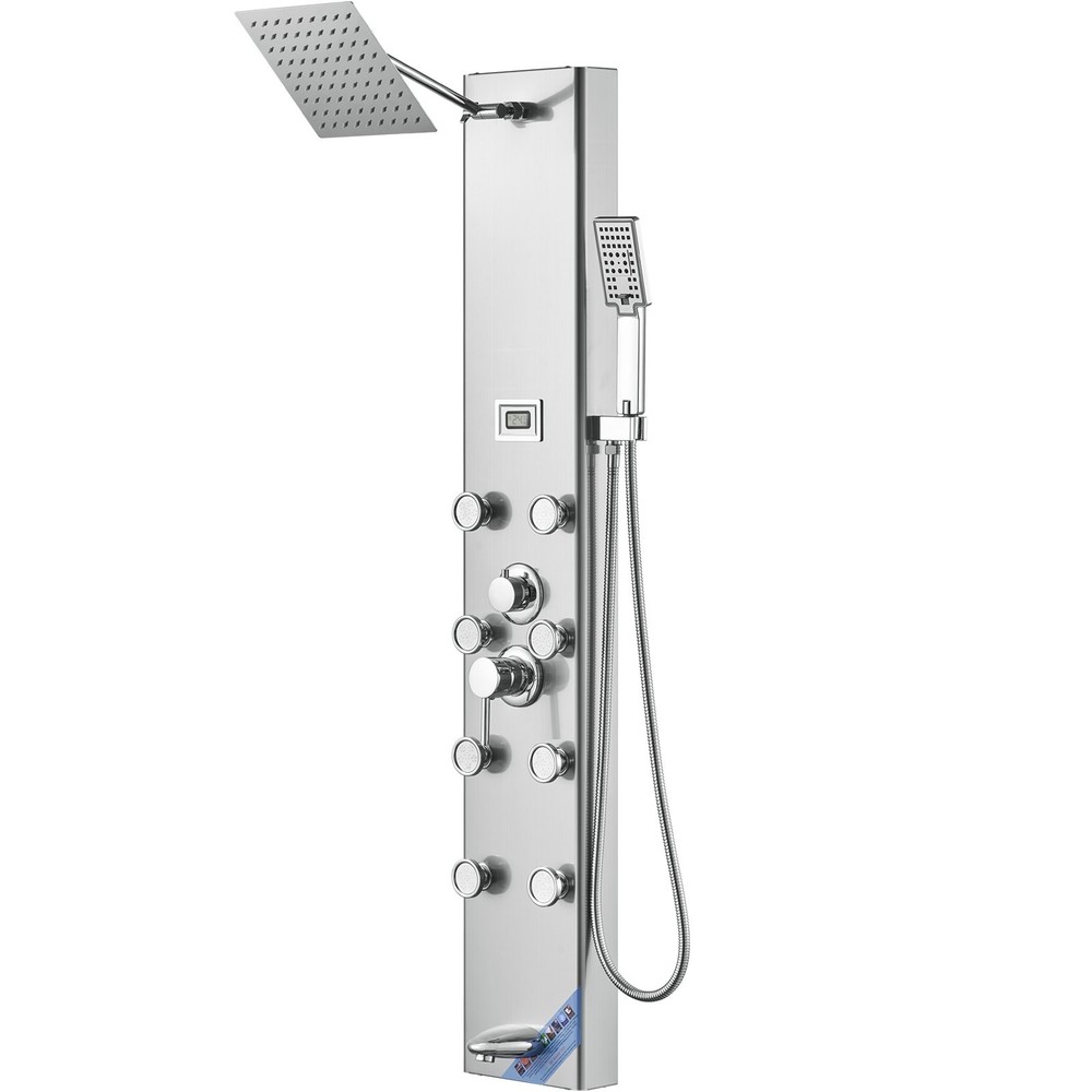 Shower Panel System 5 Shower Modes Digital Display Shower Panel Tower Rain
