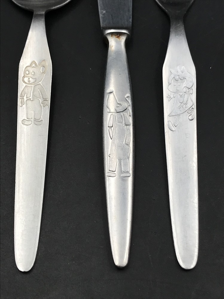 VTG Fix & Foxi Flatware Set Spoon Knife Fork ORFEO Argentina Lupini