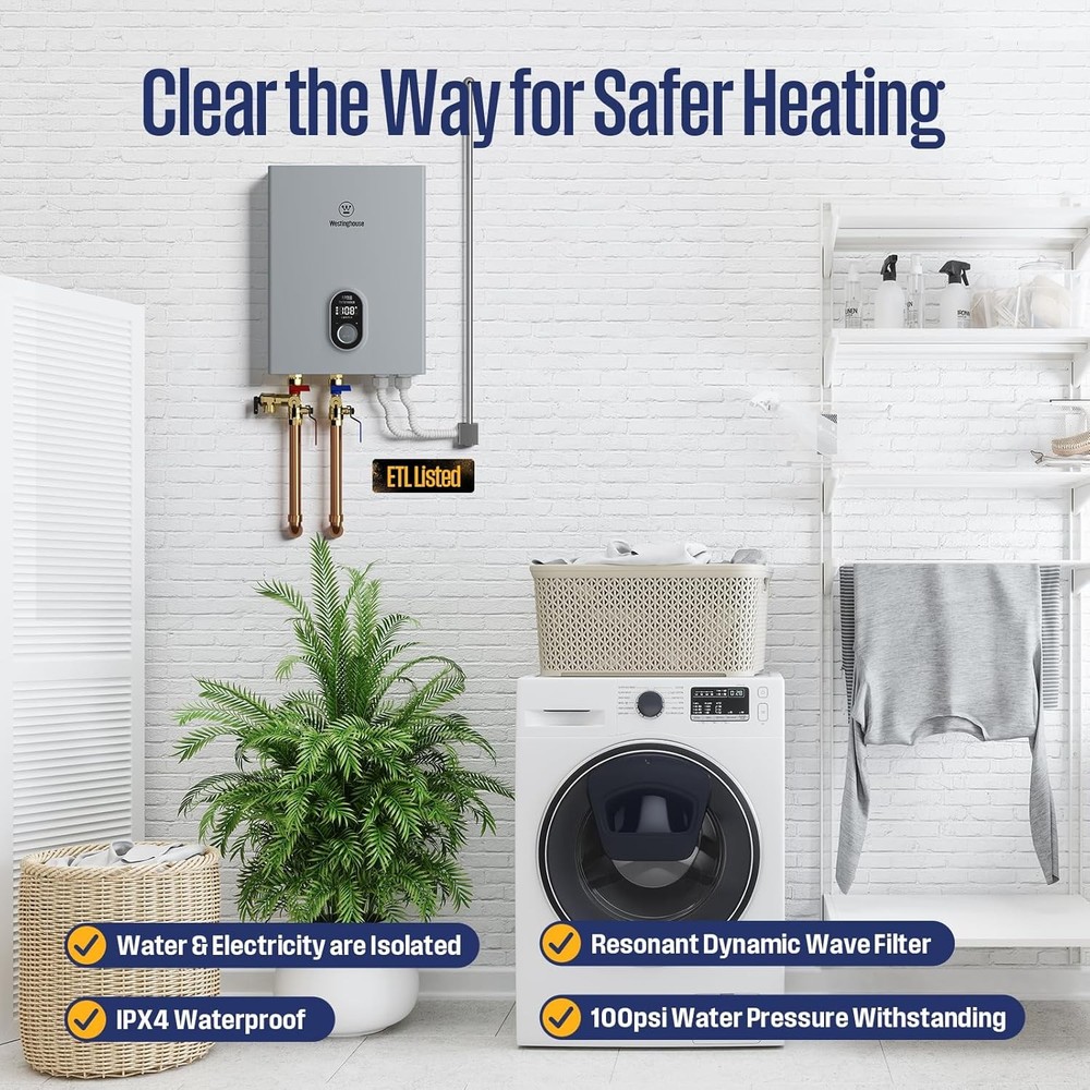 Westinghouse 18KW Tankless Water Heater Electric Instant Hot Water 4.2GPM 240V