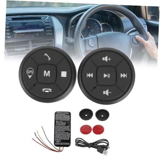 Bluetooth Steering Wheel Control , Steering Wheel Button Controller, USB