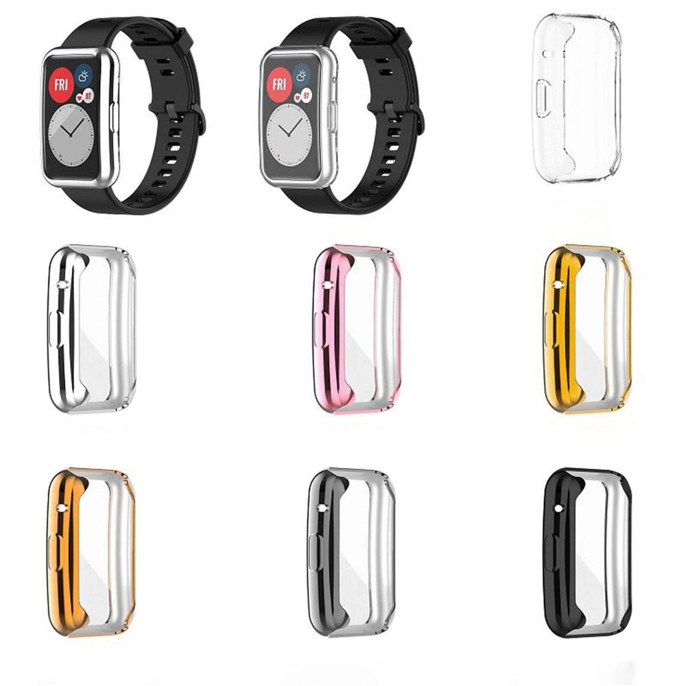 Suitable For Huawei Fit Smart Watch TPU Electroplating Full Edge Protective Case