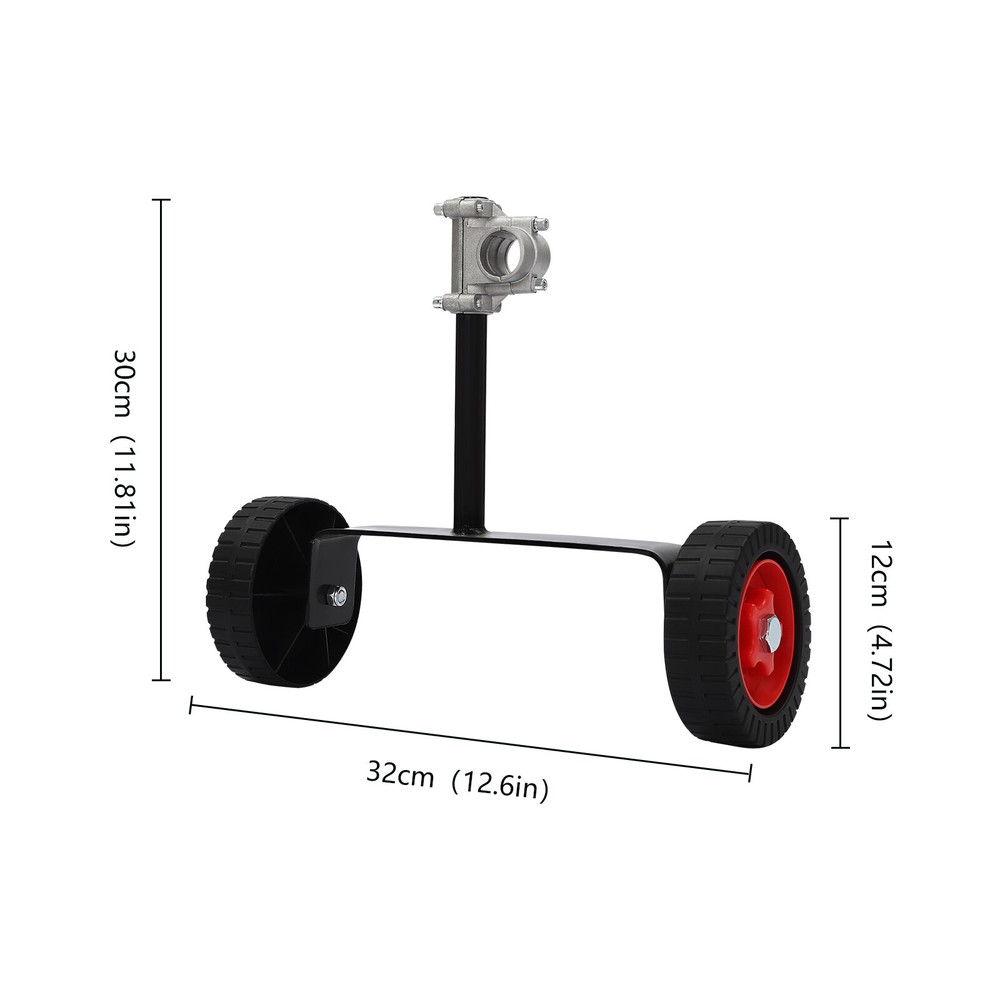 String Trimmer Support Wheel Walk Behind Auxiliary Wheel Adjustable Hight