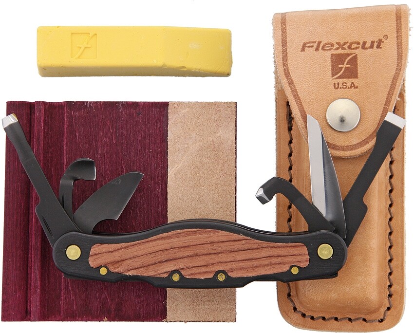 Flexcut Carvin Jack Left Hand, 4 1/4" closed, Multi-tool, # FLEXJKNL91