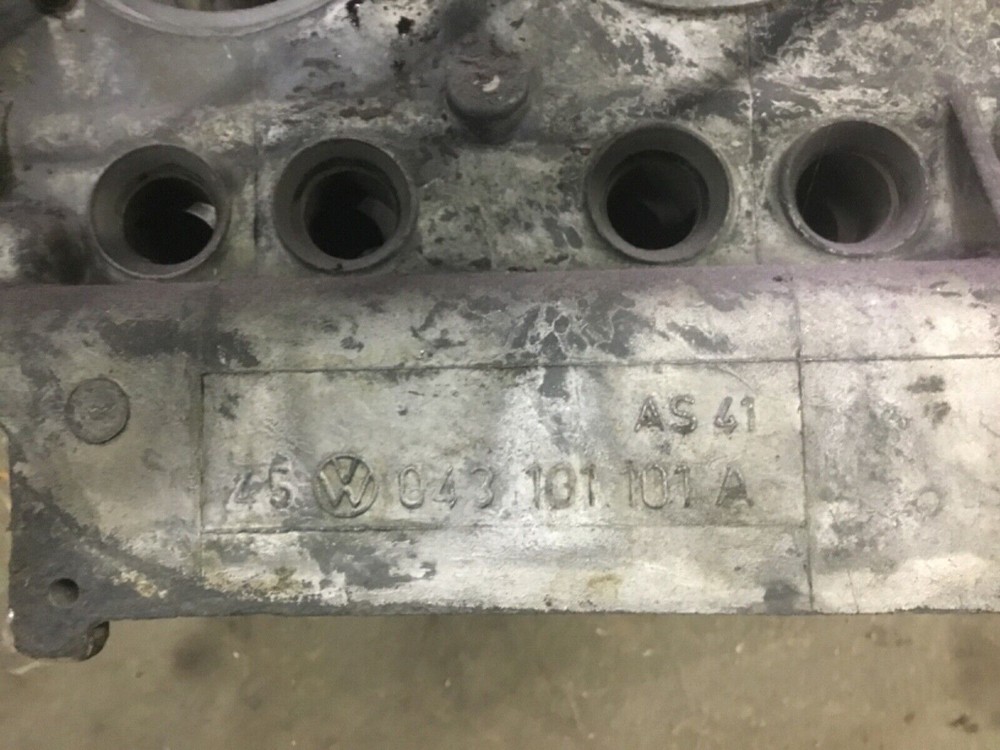 BAD as41 engine block case Volkswagen VW air cooled bug bus for welding practice