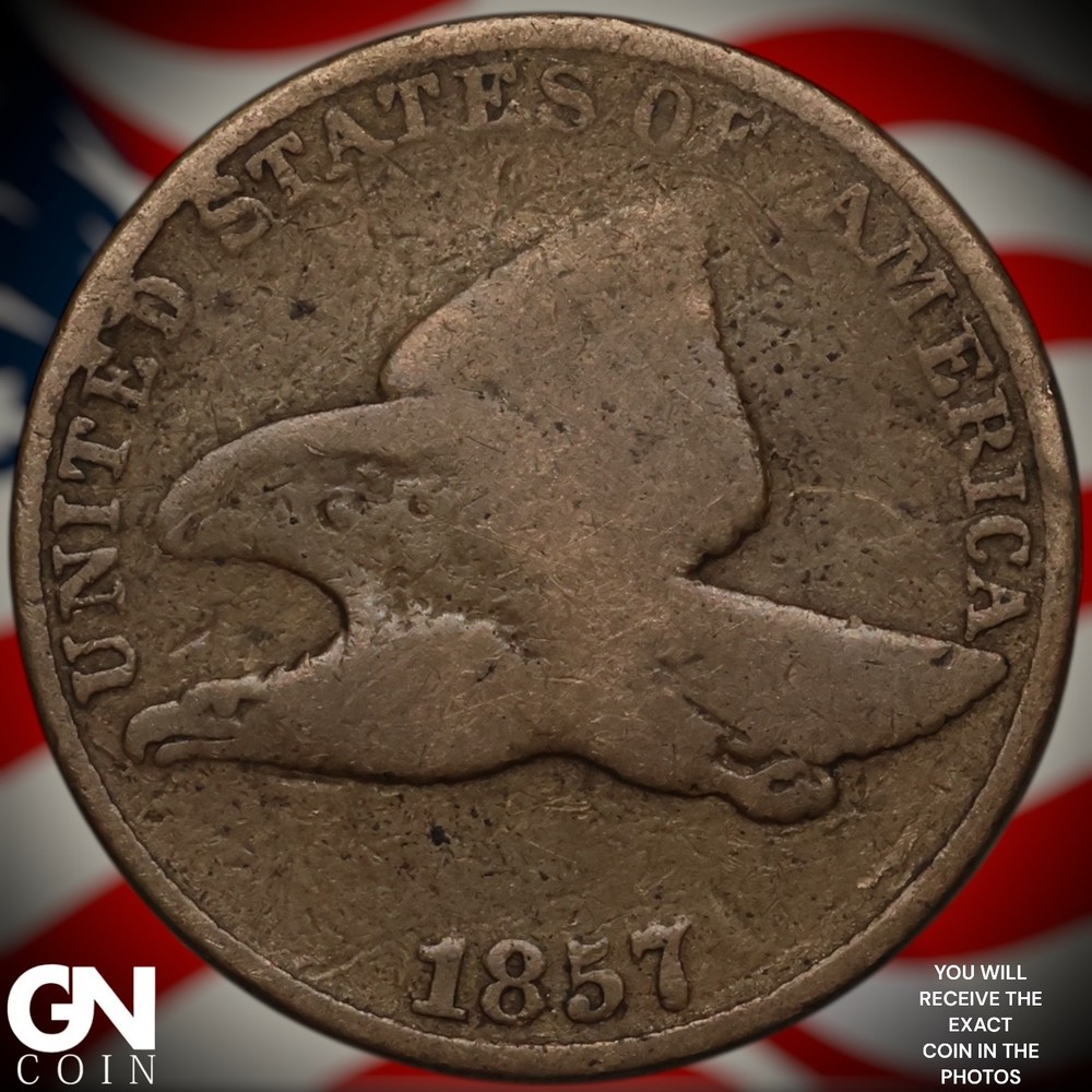 1857 Flying Eagle Cent Penny A2981