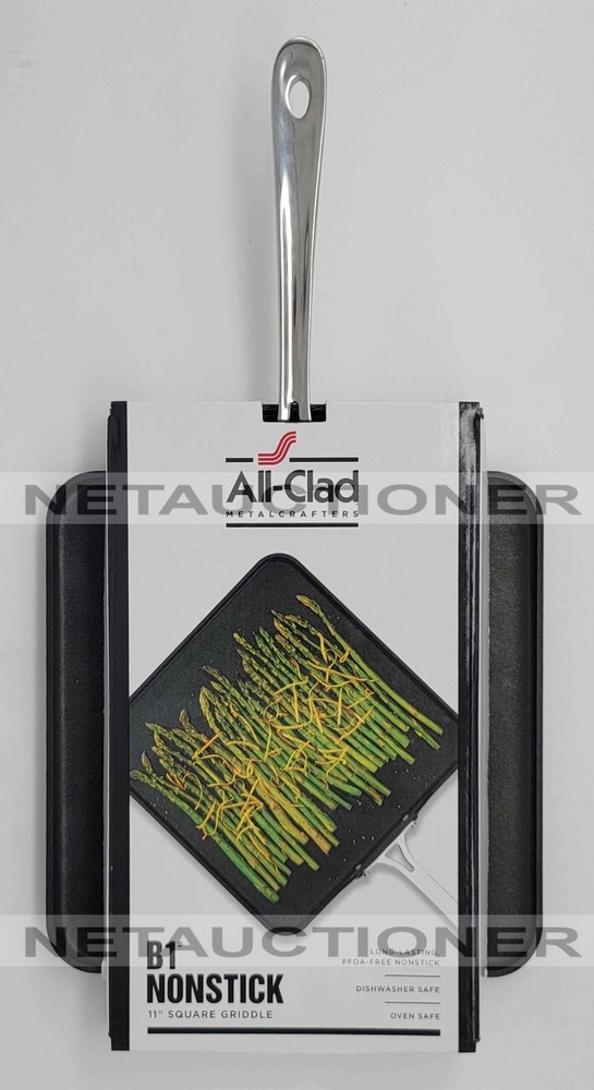 New ALL-CLAD 11" Hard Anodized B1 Nonstick Square Griddle Professional Quality