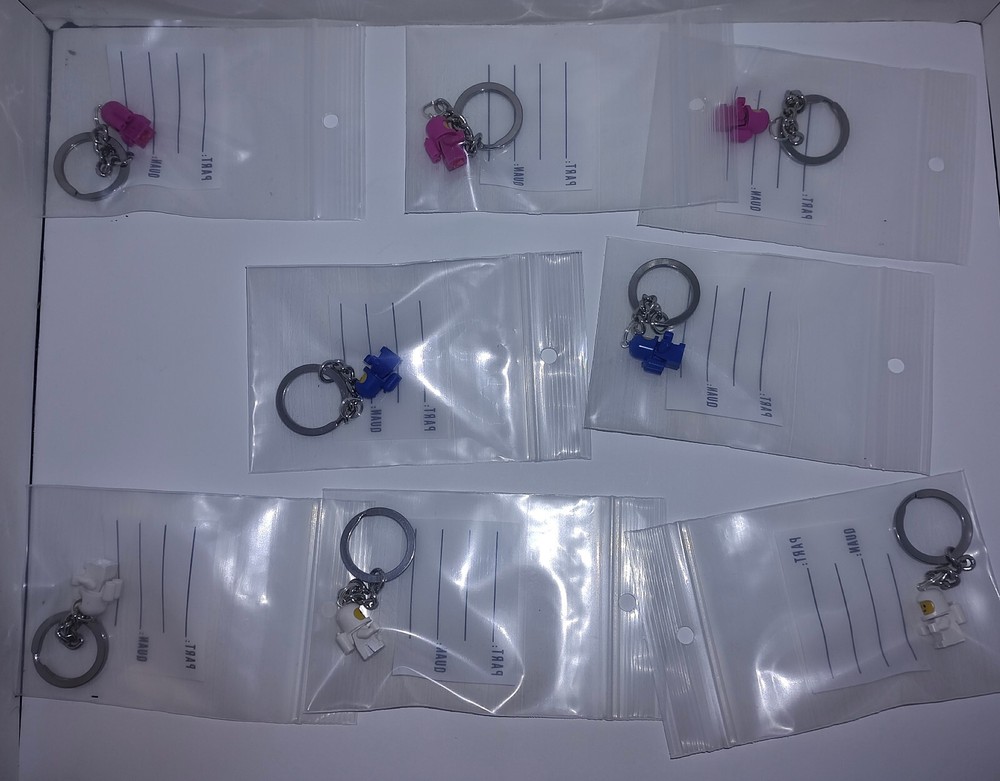 LEGO White Space Baby keychain