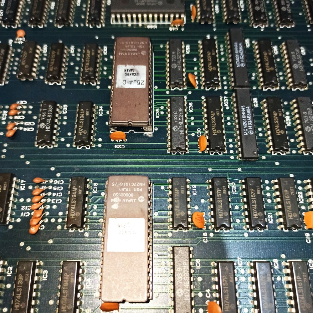 Technos PCB Jamma V-ball. Only video, no audio