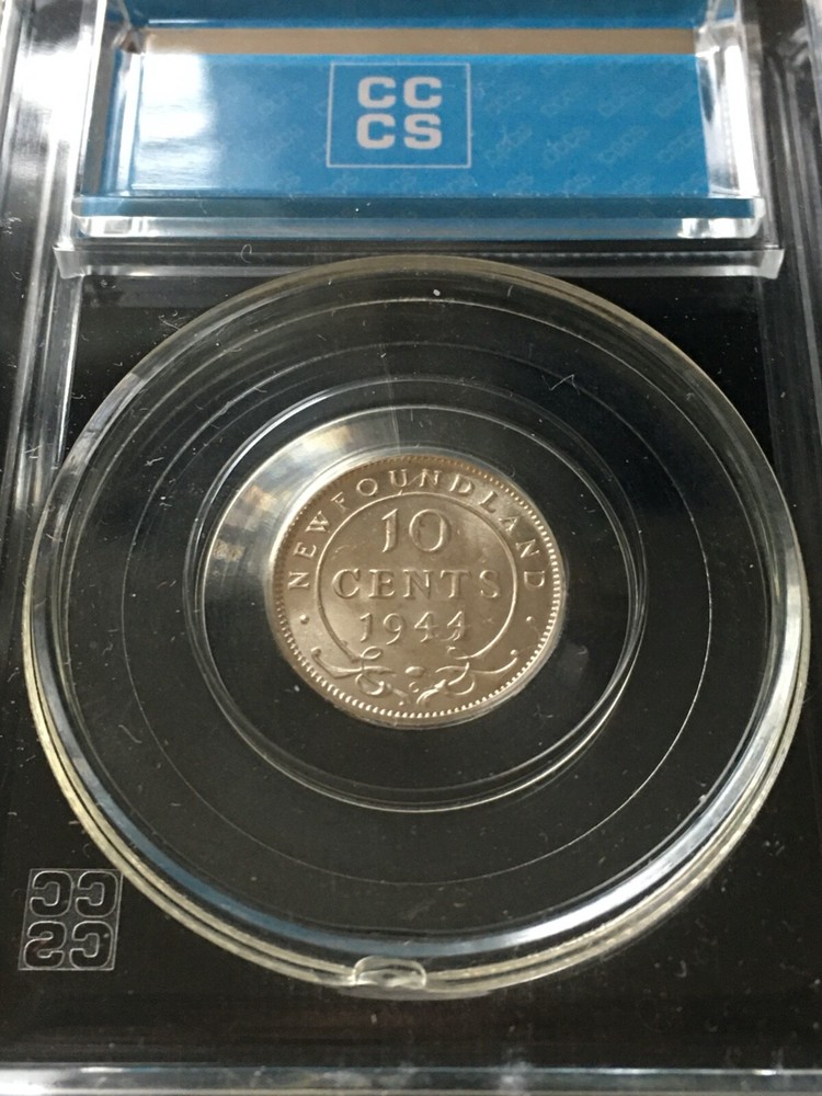 1944C CCCS Graded Newfoundland ¢10 Cent **MS-62** #1815