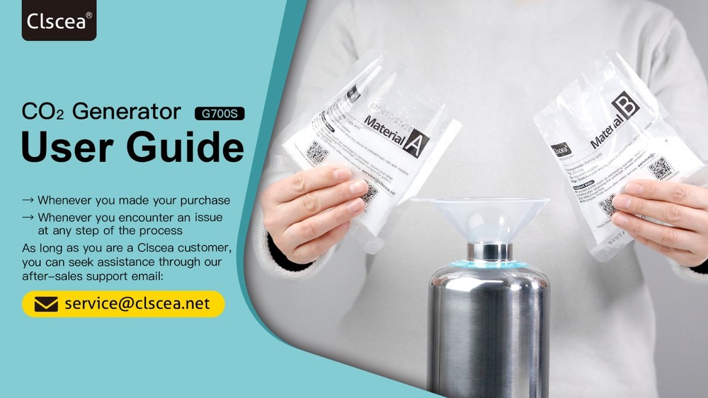 CO2 Generator Kit for Aquariums - Double Pressurization, Enhanced Version, G700S