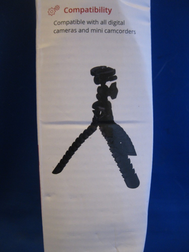 Focus Pro Series 12" Flexible Tripod - Universal Camera Mount, NEW Open box