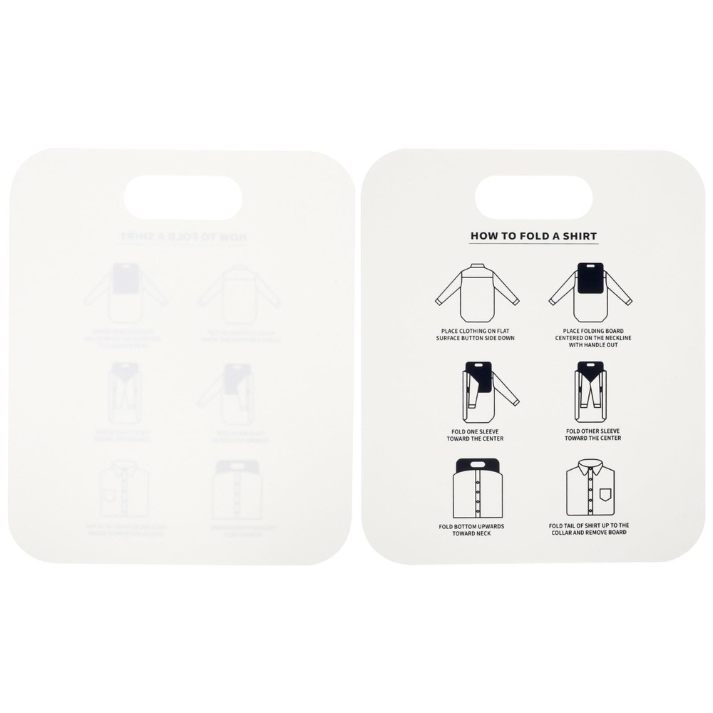 2pcs Shirt Folding Board Clothes Folder Pp Laundry Folding Tool for Home Use ...