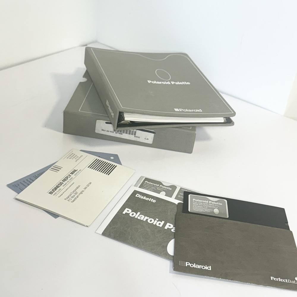 Polaroid Palette IBM PC XT Image Recording System Software 5.25 Disk Vintage