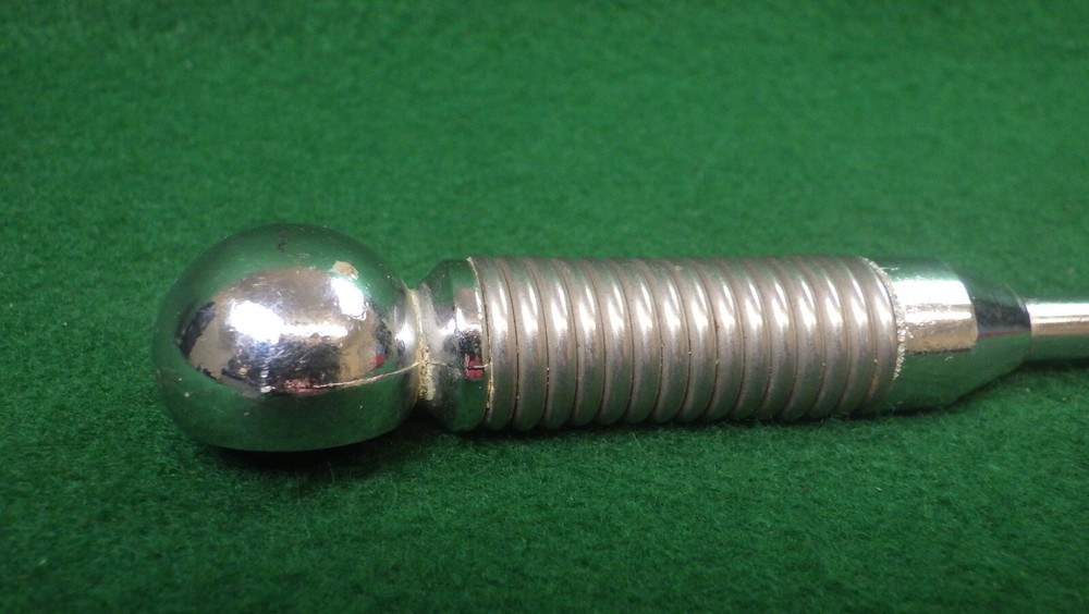 Vintage Chrome Adjustable Spring Base Antenna Whip 20"/Extendable