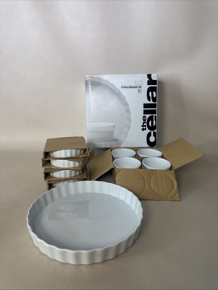 The Cellar 9-Piece Bakeware White Set