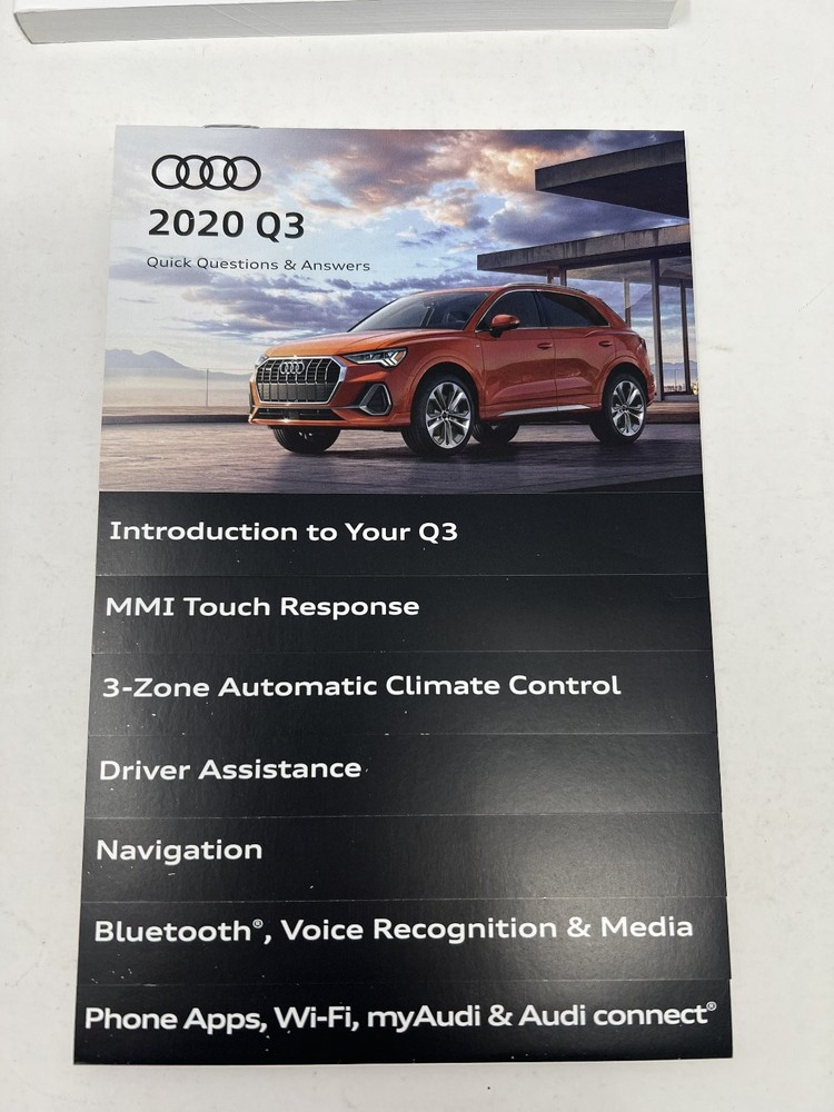 2020 Audi Q3 Owners Manual OEM Complete Set