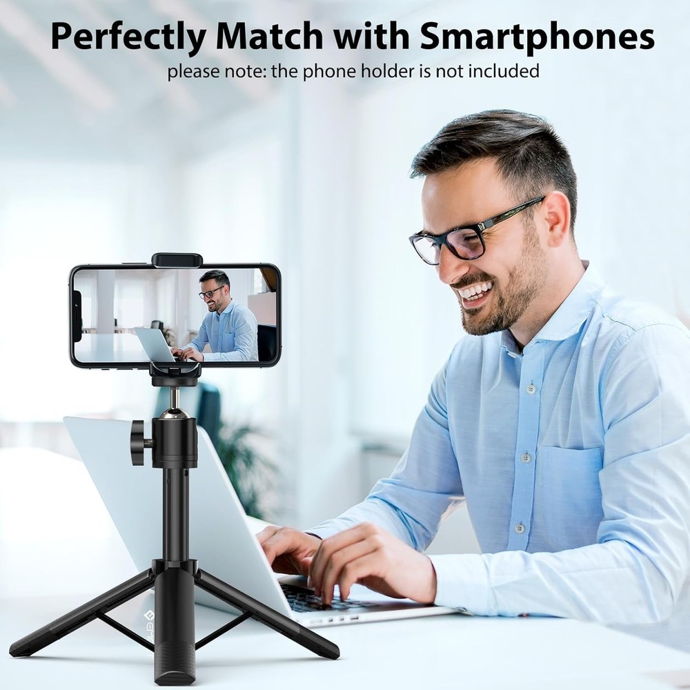 Webcam Tripod, Professional Webcam Mini Tripod, Adjustable Heights with 360° ...