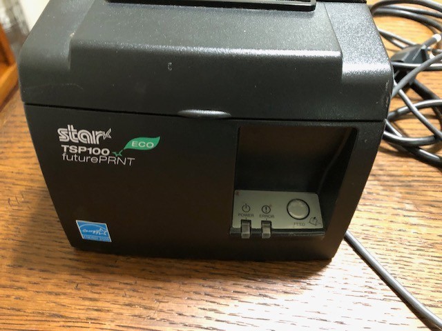 Star TSP100II Future PRINT POS Thermal Printer Powers On Not Fully Tested
