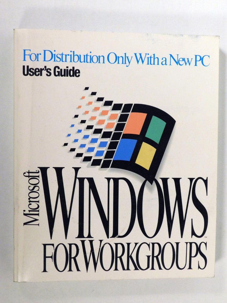 1993 Microsoft Windows Ver 3.1 for Work Group Add-On & Users Guide Manual