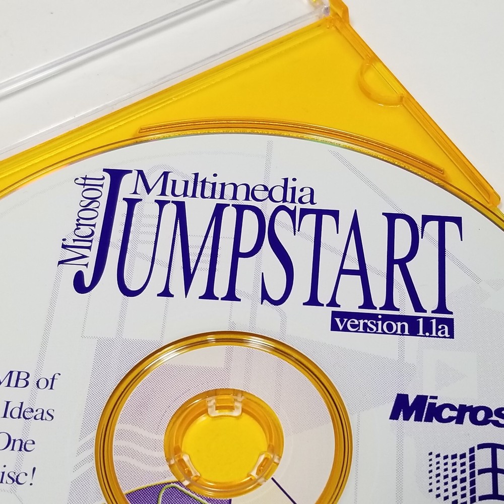 ⭐️⭐️⭐️⭐️⭐️ CD Disc Microsoft Multimedia Jumpstart Ver 1.1a