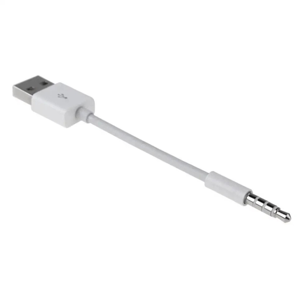 USB Charger Data SYNC Cable for Apple iPod Shuffle 3rd 4th 5th 6th 7th Gen 3.5mm