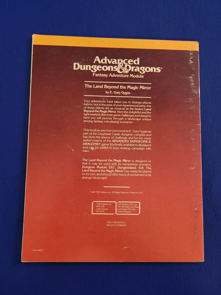 The Land Beyond the Magic Mirror Adventure Module - AD&D EX2