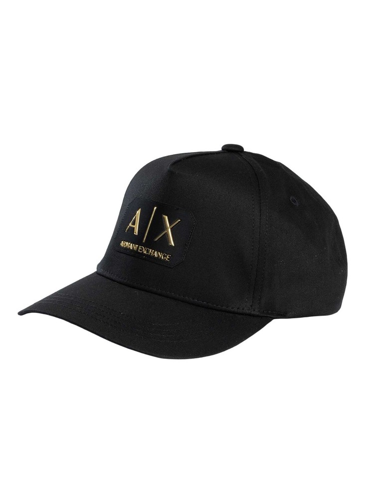 Armani Exchange Men's Box Logo Cap, Black