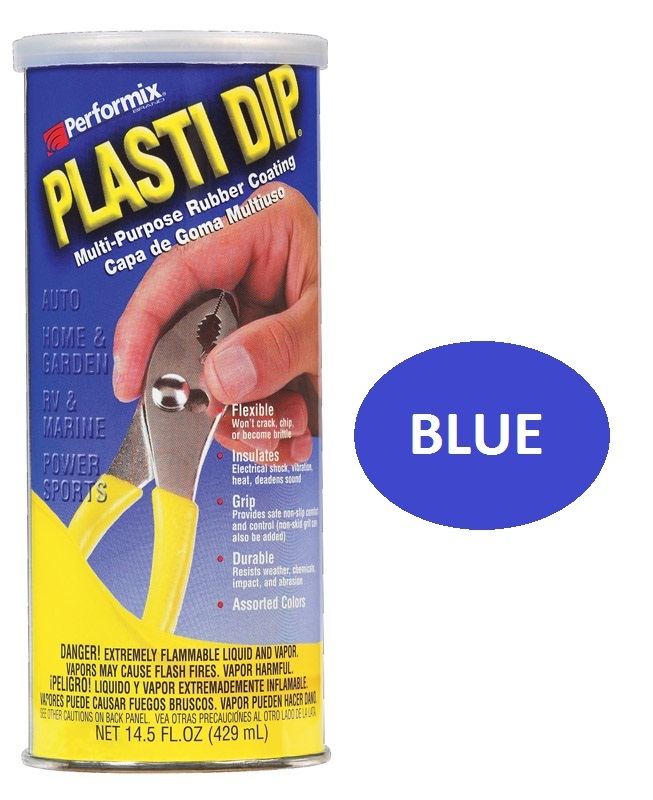 BLUE 14.5oz Performix PLASTI DIP Plastic Multi Rubber Grip Coating Handle Tool
