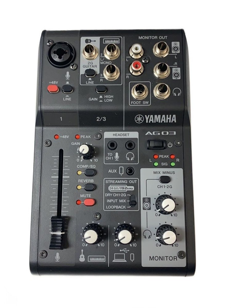YAMAHA MIXER AG03 WEBCASTING Used