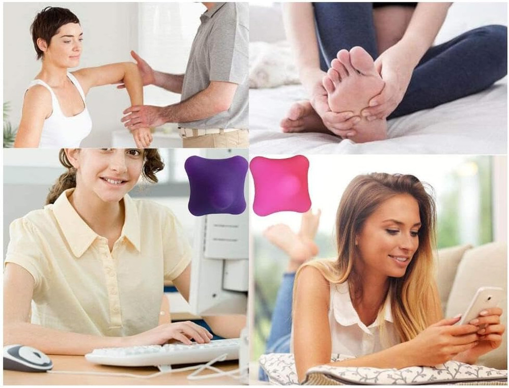 Hand Massage Exercise Therapy Balls-Deep Tissue Trigger Point Self Massage Rehab