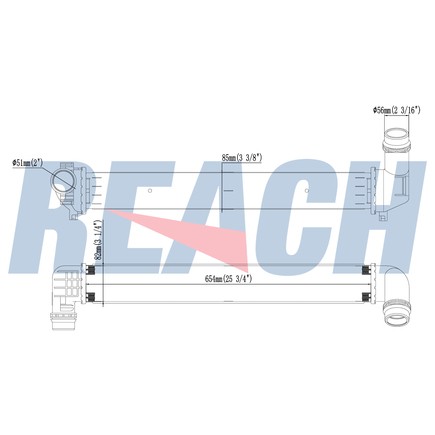 Intercooler Reach Cooling 61-2064