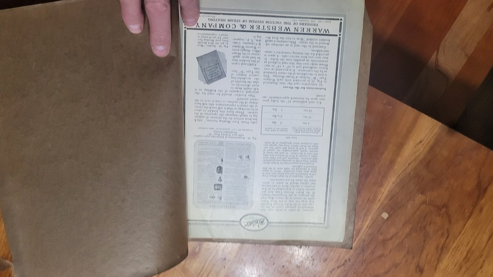 Antique Plumbing Steamfitter Heating Warren Webster