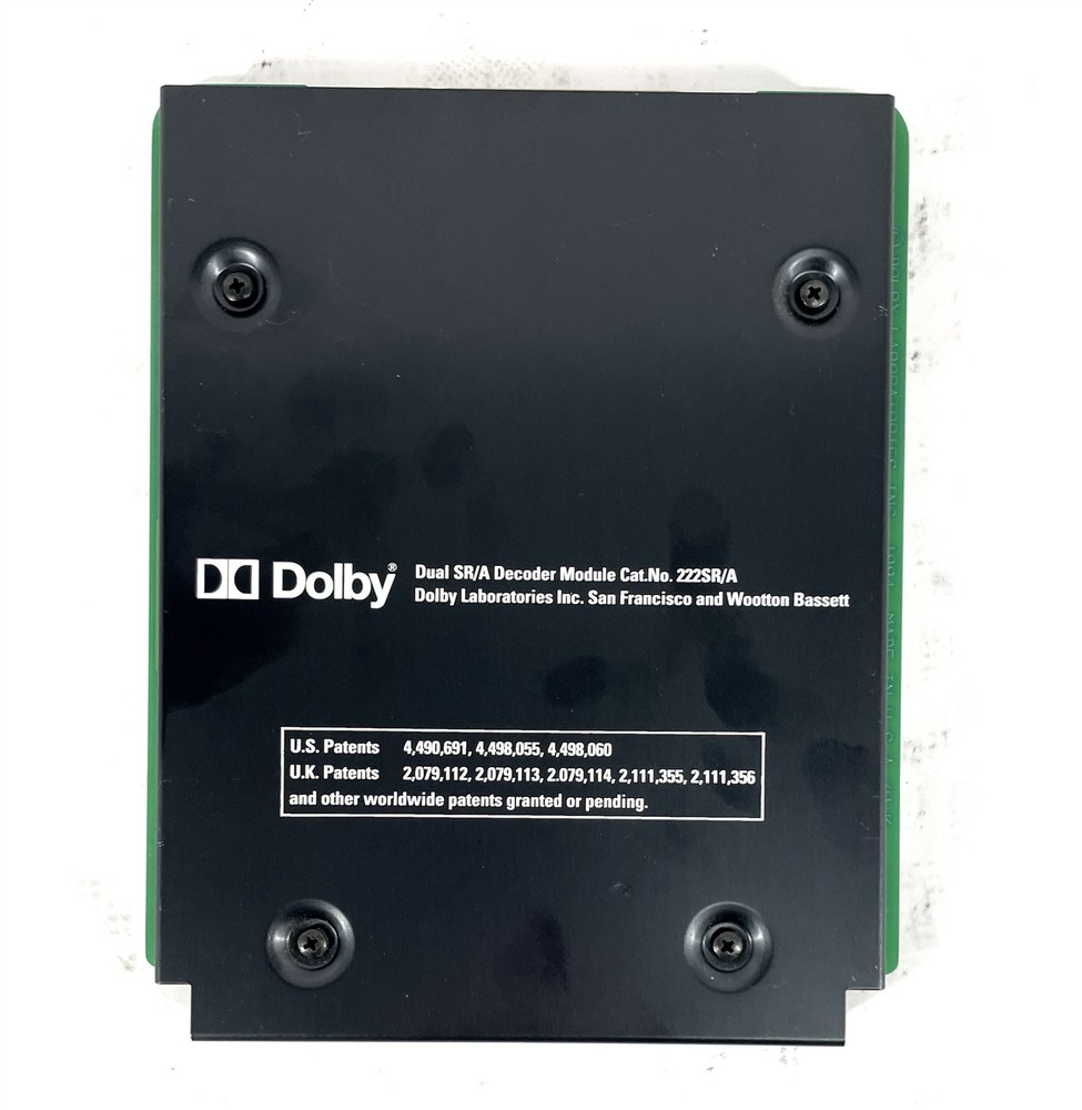 Dolby Cat. No 222SR/A Card Dual SR/A Decoder Module for Dolby CP500 CP65