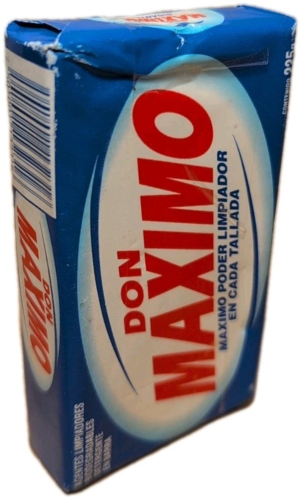 Vintage Don Maximo Detergent Soap Detergent Stain Remover Laundry poder en cada