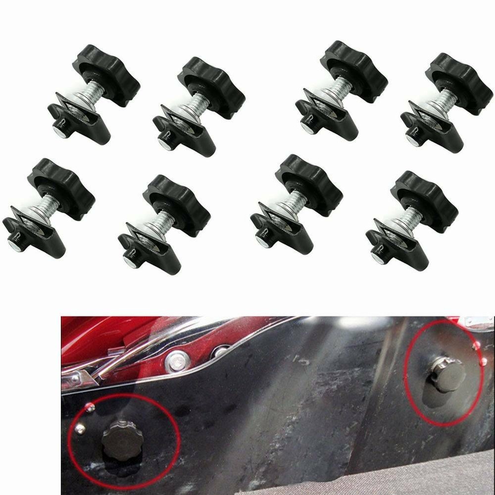 8Pcs Saddlebag Lock Mounting Hardware Security Safe Deterrent For Harley Touring
