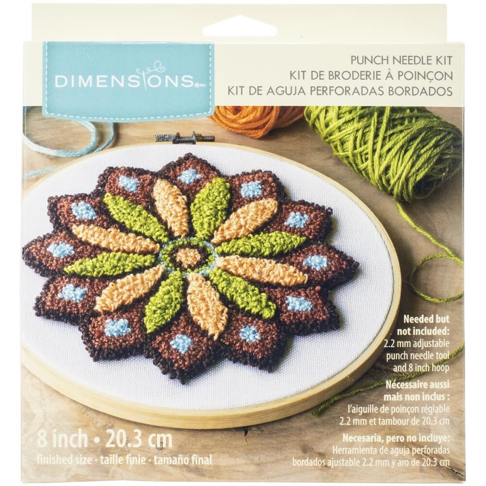 Dimensions Punch Needle Kit -Mandala Pattern