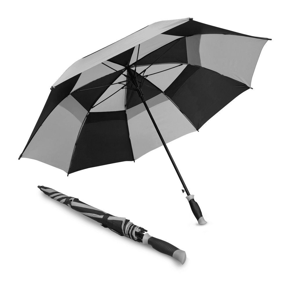 Double Canopy Golf Umbrella Auto Open Windproof Water Resistant Ergonomic Handle