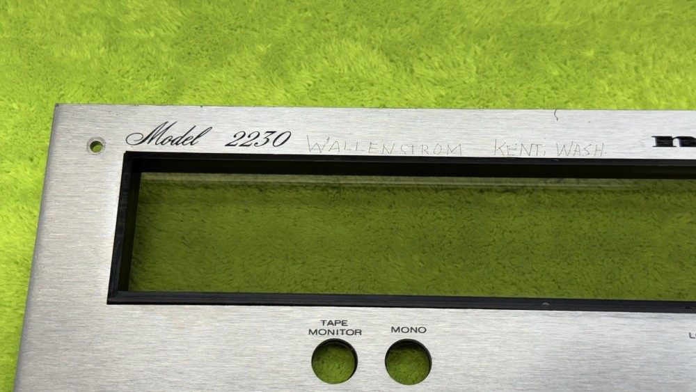 OEM Marantz 2230 Stereophonic Receiver Front Panel Faceplate Face Plate SILVER🔥