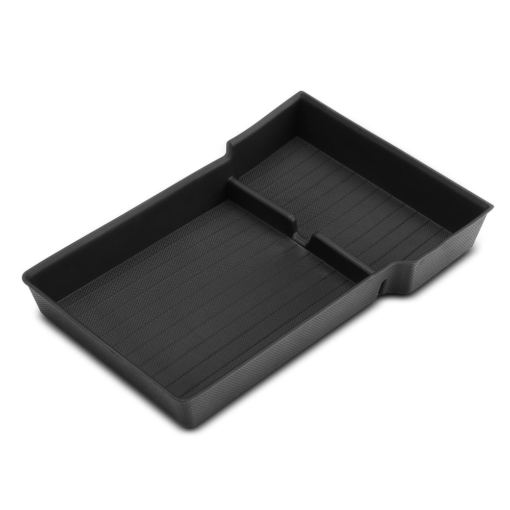 Black Storage Compartment Box for Tesla Model 3 2024 Center Armrest Lower Bottom
