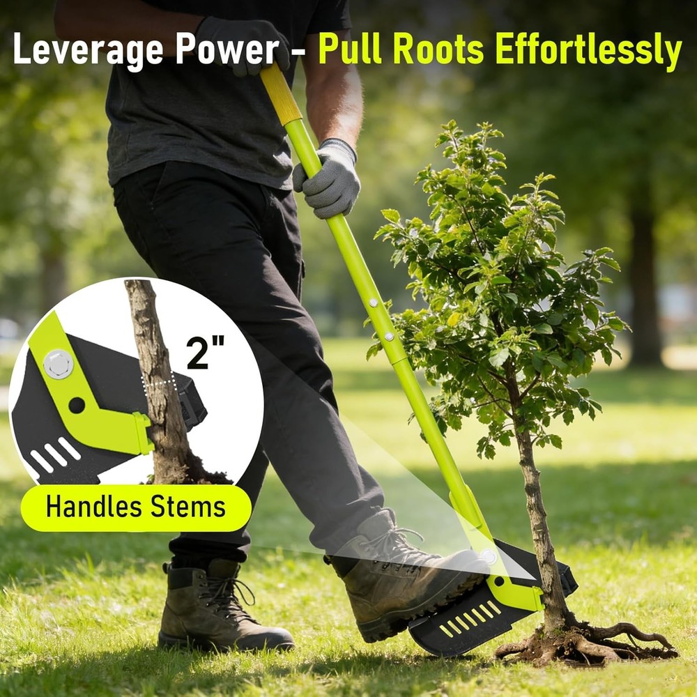 Effortless Puller&Root Cutting Tool,Tree Puller Tool for Easy Shrub Root Removal