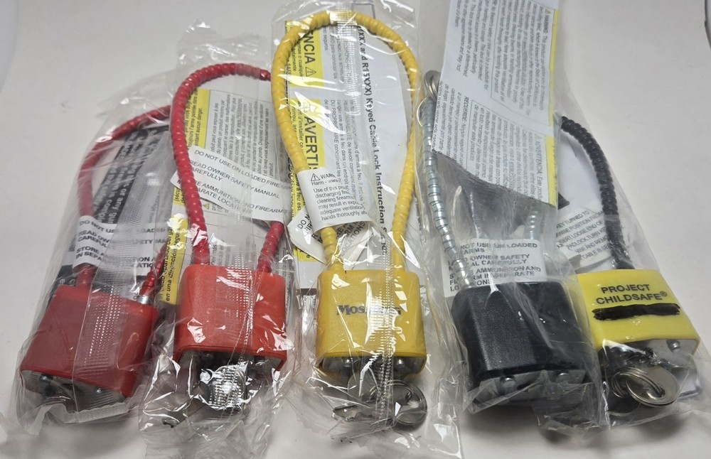 (5) Gun Cable Locks *NEW*