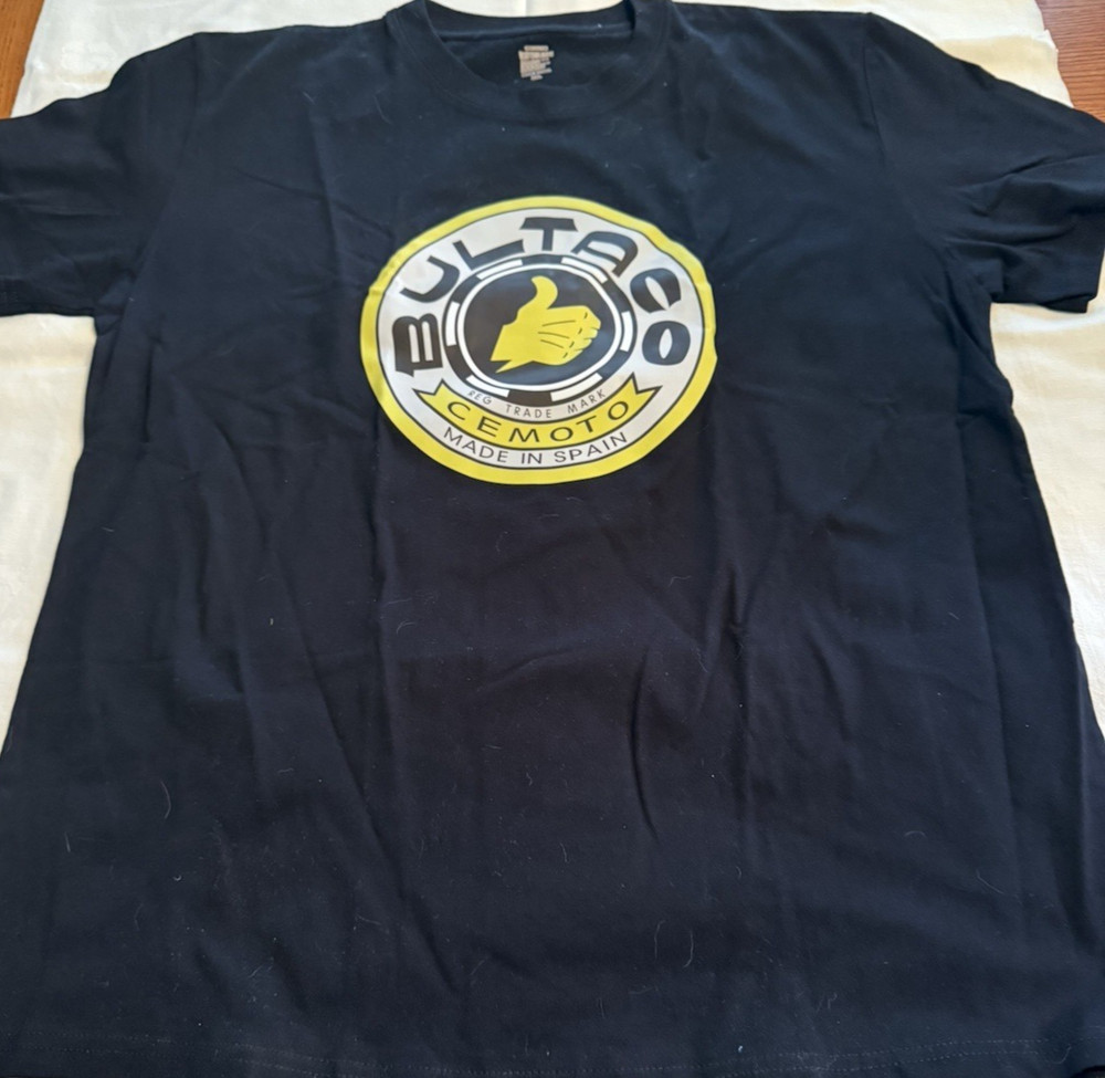 Bultaco T shirt front & back printing